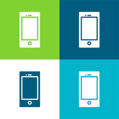 Apple Ipod Düz 4 renk minimal simgesi seti