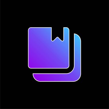 Yer imi mavi eğimli vektör simgesine sahip kitaplar