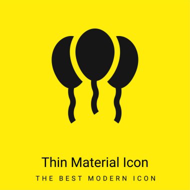 Balonlar çok az parlak sarı madde simgesi
