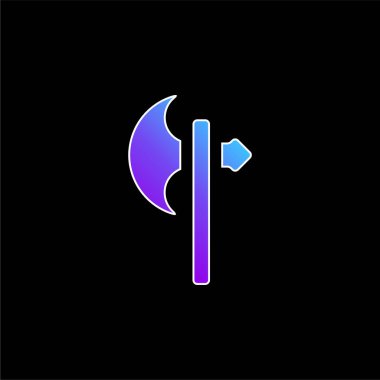 Axe mavi gradyan vektör simgesi