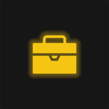 Sarı parlak neon simge