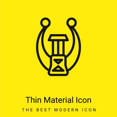 Antik Müze Parçası Asgari parlak sarı malzeme simgesi