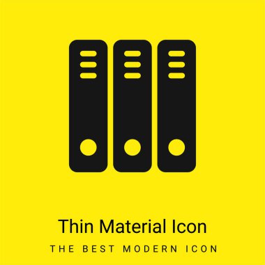 Dosyalar en az parlak sarı madde simgesi