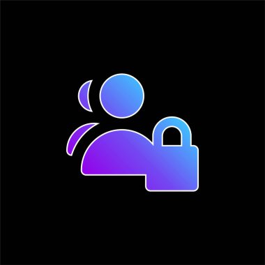 Mavi gradyan vektör simgesini engelle