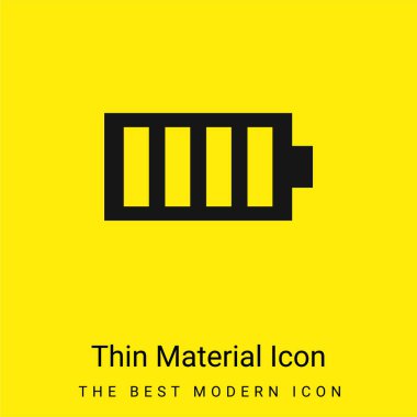 Pil en az parlak sarı madde simgesi