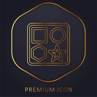 Bebek Şekli Kutusu Oyuncak Altın Çizgili Logo veya Simge