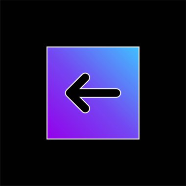 Arrow mavi eğimli vektör simgesi