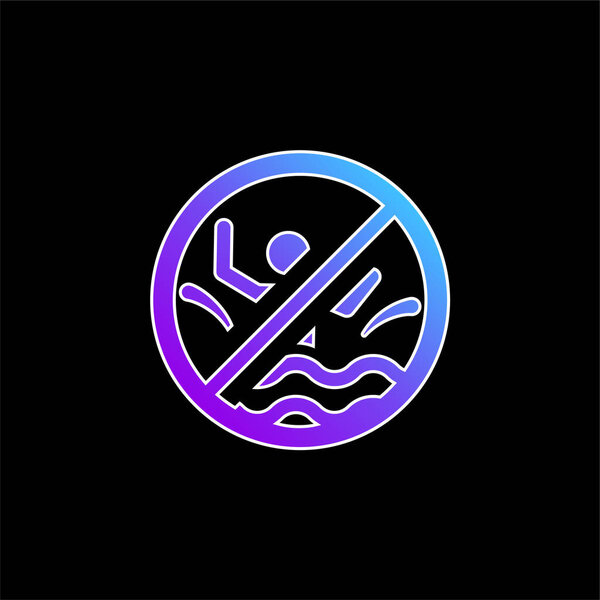 Значок синего градиента