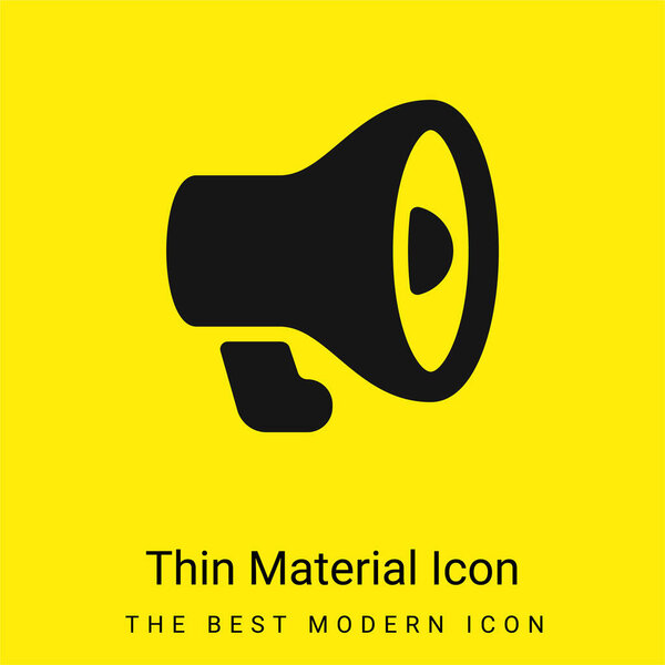 Реклама минимальная ярко-желтая икона материала