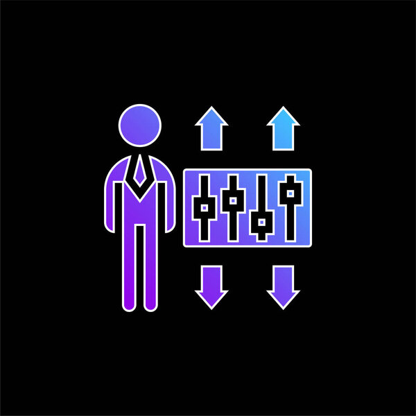 Адаптация синего градиентного вектора