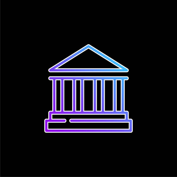 Знак синего градиента