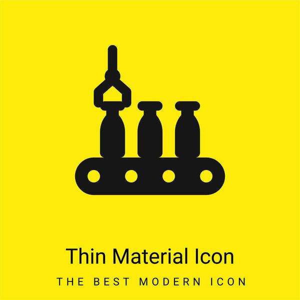 Assembly Line minimal bright yellow material icon