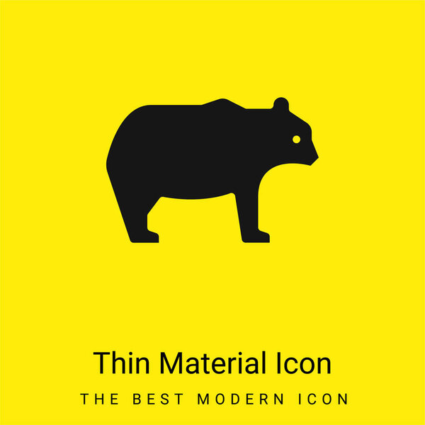 Минимальный ярко-желтый значок материала