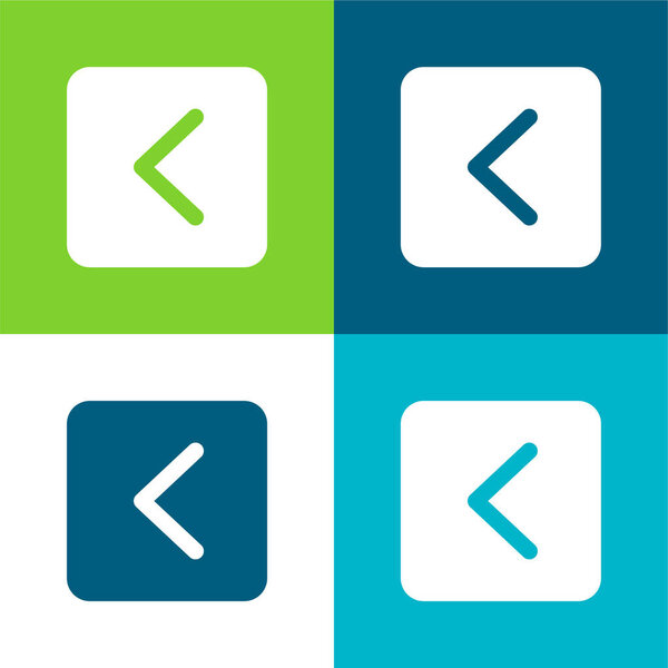 Кронштейн Плоский четырехцветный минимальный набор значков