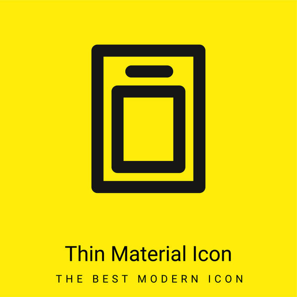 Board minimal bright yellow material icon