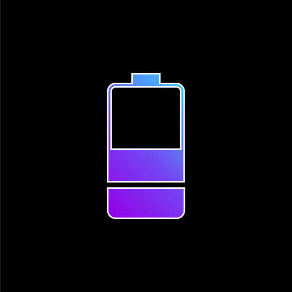 Battery blue gradient vector icon