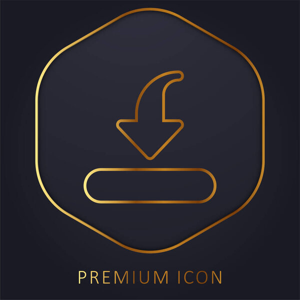 Логотип или иконка золотой линии бара