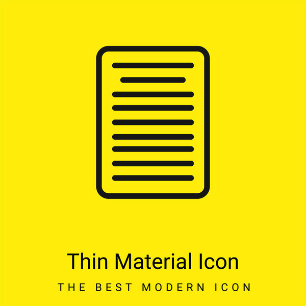 Basic Text Format minimal bright yellow material icon