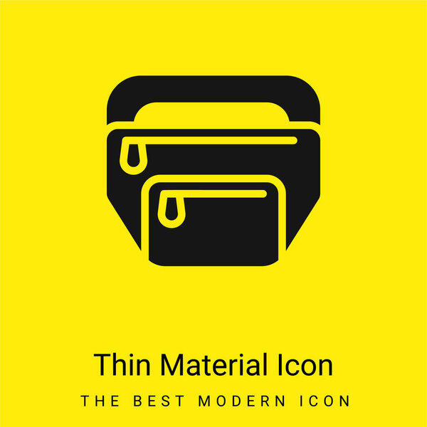 Belt Pouch minimal bright yellow material icon