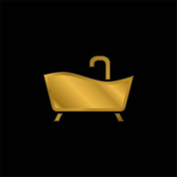 Позолоченная металлическая икона или вектор логотипа