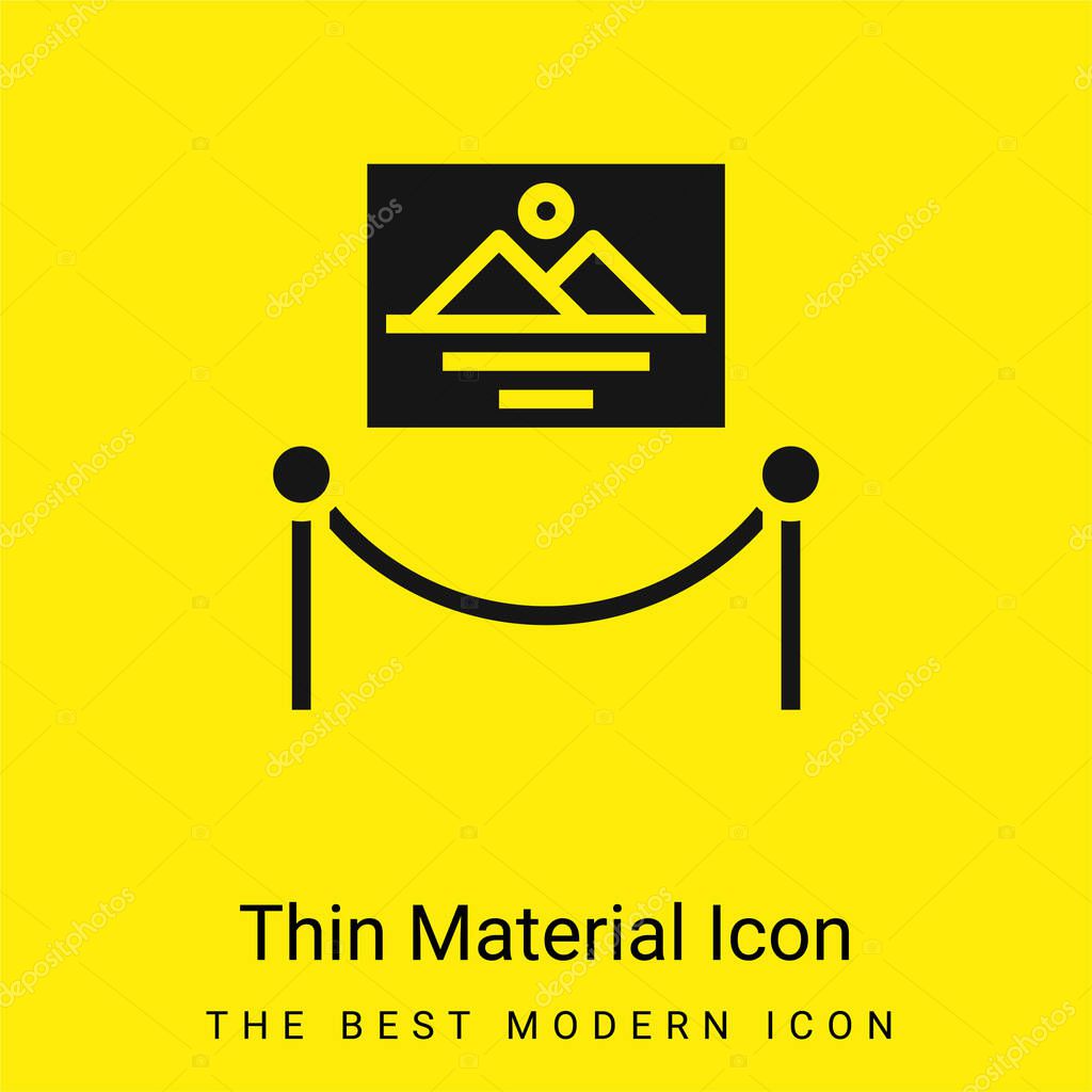 Artwork minimal bright yellow material icon
