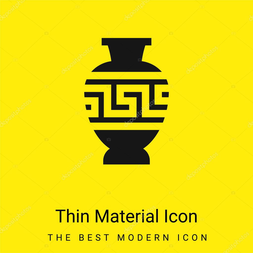Amphora minimal bright yellow material icon