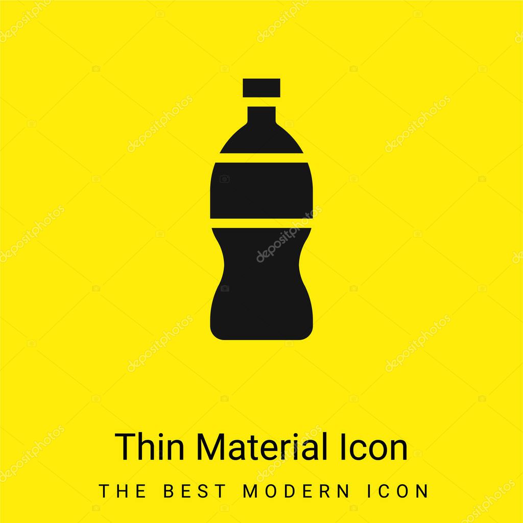 Bottle minimal bright yellow material icon