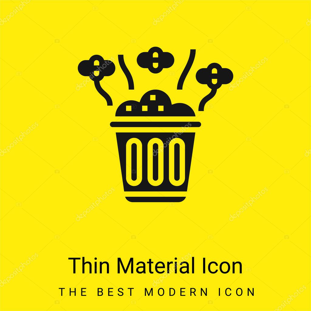 Bad Smell minimal bright yellow material icon