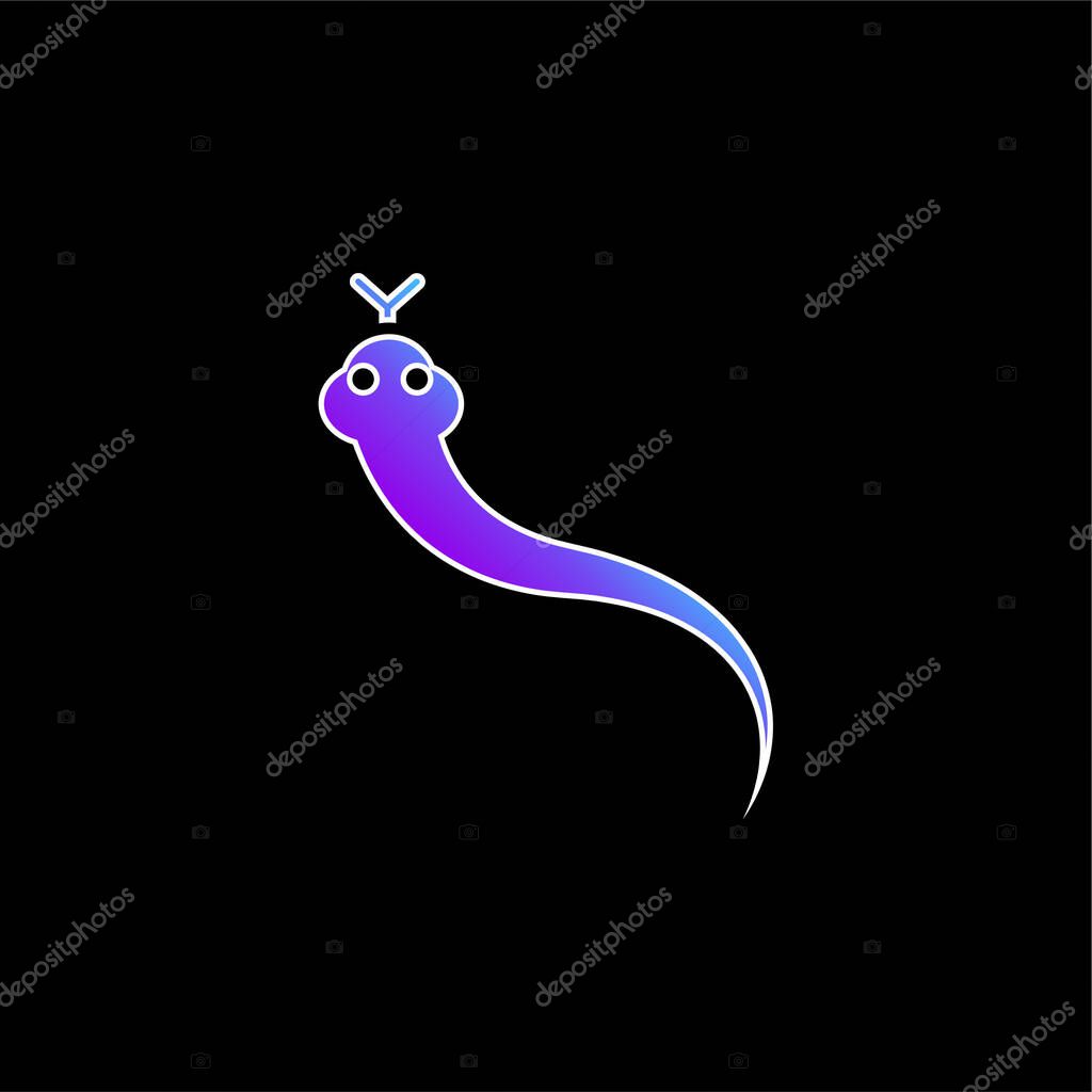 Animal blue gradient vector icon