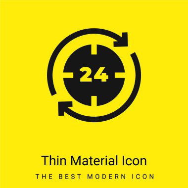 24 Saat Minimum Parlak Sarı Madde simgesi
