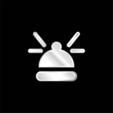 Gümüş kaplama metalik simge