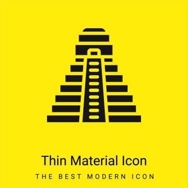 Aztek Piramidi Asgari parlak sarı madde simgesi