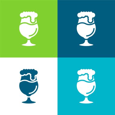 Bira Düz 4 renk en küçük simge kümesi