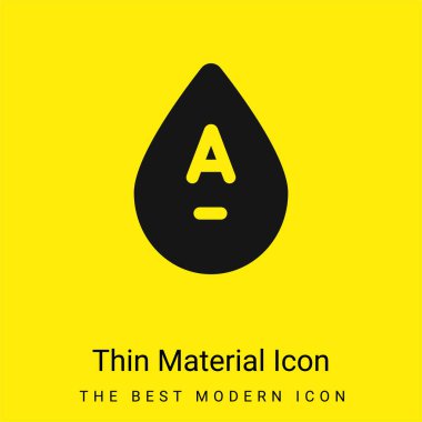 Kan grubu en az parlak sarı madde simgesi