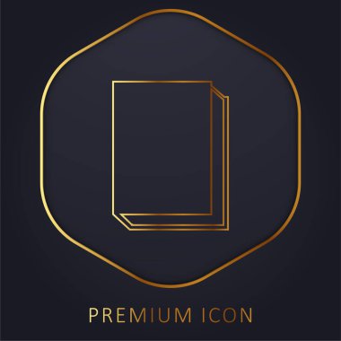 Altın satır premium logosu ya da simgesi