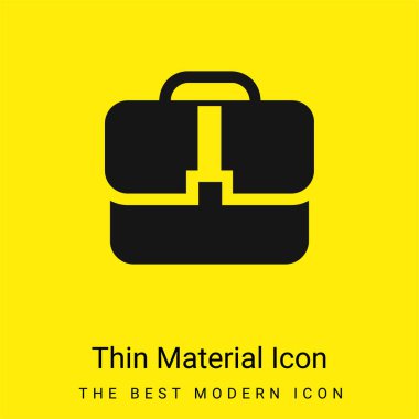 Siyah El Çantası Minimum Parlak Sarı Madde simgesi
