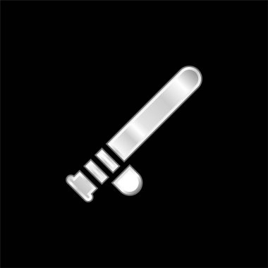 Baton gümüş kaplama metalik simge