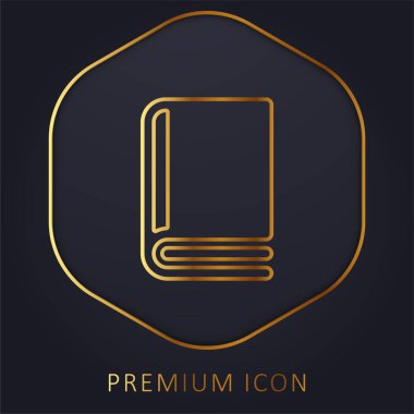 Altın satır premium logosu ya da simgesi