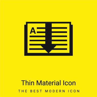 Kitap en az parlak sarı malzeme simgesi