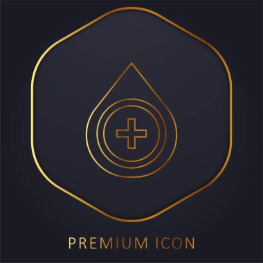 Kan Tipi Altın Hat prim logosu veya simgesi