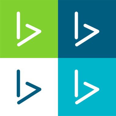 Bing Logosu Düz 4 renk en küçük simge kümesi