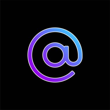 Mavi gradyan vektör simgesinde