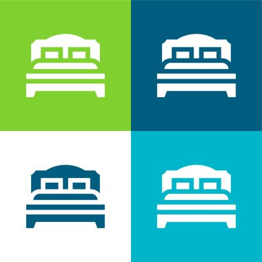 Yatak Düz 4 renk en küçük simge kümesi