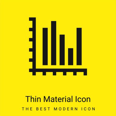 Çubuk Çizelgesi en az sarı malzeme simgesi