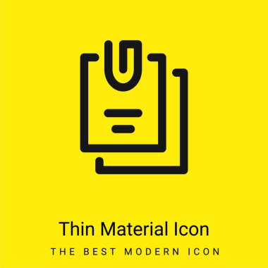 Eklenen Dosyalar Asgari Parlak Sarı malzeme simgesi