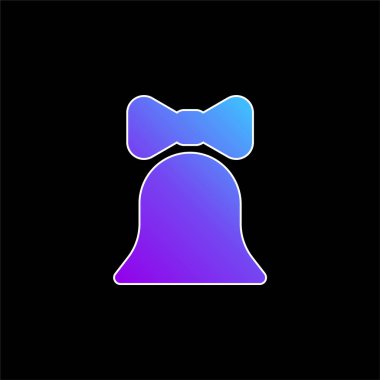 Çan mavisi gradyan vektör simgesi