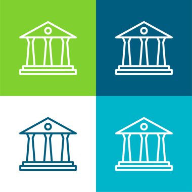 Düz Düz Düz Renk simgesi kümesi