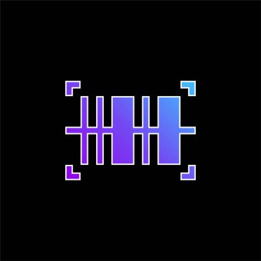 Çubuk Mavi Gradyan vektör simgesi