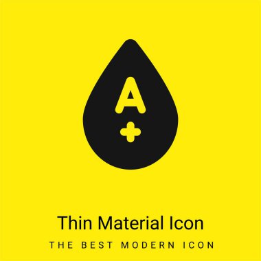 Kan grubu en az parlak sarı madde simgesi