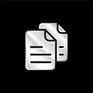 Gümüş kaplama metalik simge arşivleri